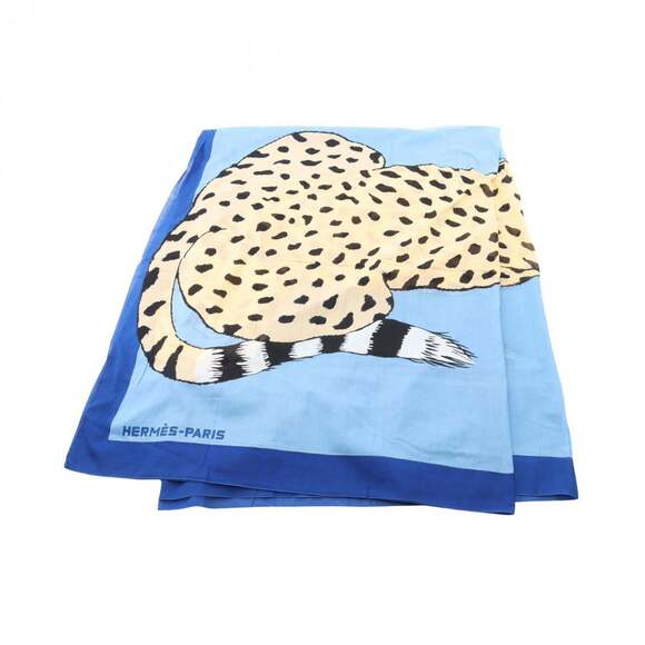 HERMES Authentic Cream Scarf